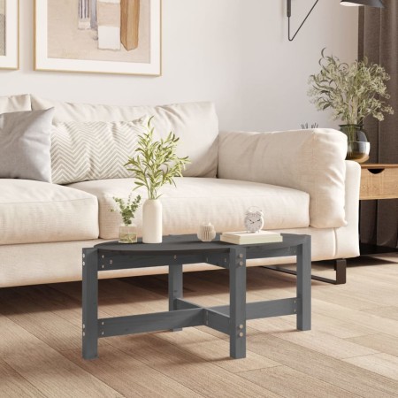 Solid gray pine wood coffee table 87x48x35 cm by vidaXL, Coffee table - Ref: Foro24-822324, Price: 37,99 €, Discount: %