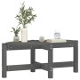 Solid gray pine wood coffee table 87x48x35 cm by vidaXL, Coffee table - Ref: Foro24-822324, Price: 37,99 €, Discount: %