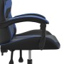 Drehbarer Gaming-Stuhl aus schwarzem und blauem Kunstleder von vidaXL, Gaming-Stühle - Ref: Foro24-349543, Preis: 116,29 €, R...