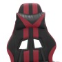 Silla gaming giratoria y reposapiés cuero sintético de vidaXL, Sillones para videojuegos - Ref: Foro24-349538, Precio: 123,58...