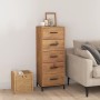 Solid recycled pine wood chest of drawers 42x35x110 cm by vidaXL, Drawers - Ref: Foro24-349927, Price: 224,24 €, Discount: %