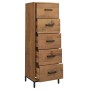 Solid recycled pine wood chest of drawers 42x35x110 cm by vidaXL, Drawers - Ref: Foro24-349927, Price: 224,24 €, Discount: %