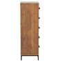 Cómoda de madera maciza pino reciclada 42x35x110 cm de vidaXL, Cajoneras - Ref: Foro24-349927, Precio: 236,47 €, Descuento: %