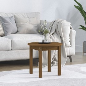 Solid pine wood honey brown Ø 45x40 cm coffee table by vidaXL, Coffee table - Ref: Foro24-822335, Price: 27,88 €, Discount: %