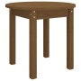 Mesa de centro de madera maciza de pino marrón miel Ø 45x40 cm de vidaXL, Mesas de centro - Ref: Foro24-822335, Precio: 27,88...