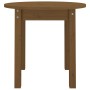 Mesa de centro de madera maciza de pino marrón miel Ø 45x40 cm de vidaXL, Mesas de centro - Ref: Foro24-822335, Precio: 27,88...