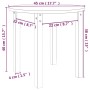 Couchtisch aus massiver Kiefer honigbraun Ø 45x40 cm von vidaXL, Couchtisch - Ref: Foro24-822335, Preis: 27,88 €, Rabatt: %