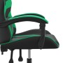 Black and green synthetic leather swivel gaming chair by vidaXL, Gaming chairs - Ref: Foro24-349546, Price: 111,70 €, Discoun...