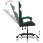 Silla gaming giratoria cuero sintético negro y verde de vidaXL, Sillones para videojuegos - Ref: Foro24-349546, Precio: 111,7...