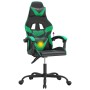 Drehbarer Gaming-Stuhl aus schwarzem und grünem Kunstleder von vidaXL, Gaming-Stühle - Ref: Foro24-349546, Preis: 123,99 €, R...