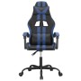 Drehbarer Gaming-Stuhl aus schwarzem und blauem Kunstleder von vidaXL, Gaming-Stühle - Ref: Foro24-349519, Preis: 121,99 €, R...