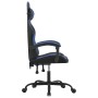 Drehbarer Gaming-Stuhl aus schwarzem und blauem Kunstleder von vidaXL, Gaming-Stühle - Ref: Foro24-349519, Preis: 121,99 €, R...