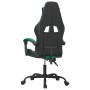 Black and green synthetic leather swivel gaming chair by vidaXL, Gaming chairs - Ref: Foro24-349522, Price: 123,63 €, Discoun...