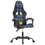 Drehbarer Gaming-Stuhl aus schwarzem und blauem Kunstleder von vidaXL, Gaming-Stühle - Ref: Foro24-349519, Preis: 121,99 €, R...