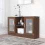 Oak brown plywood showcase 120x30.5x70 cm by vidaXL, Sideboards - Ref: Foro24-815629, Price: 118,98 €, Discount: %