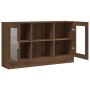 Vitrina madera contrachapada roble marrón 120x30,5x70 cm de vidaXL, Aparadores - Ref: Foro24-815629, Precio: 118,99 €, Descue...