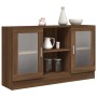 Vitrina madera contrachapada roble marrón 120x30,5x70 cm de vidaXL, Aparadores - Ref: Foro24-815629, Precio: 118,99 €, Descue...