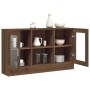 Vitrina madera contrachapada roble marrón 120x30,5x70 cm de vidaXL, Aparadores - Ref: Foro24-815629, Precio: 118,99 €, Descue...