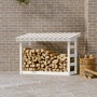 Solid white pine wood firewood rack 108x64.5x78 cm by vidaXL, Accessories for bags and firewood holders - Ref: Foro24-822443,...