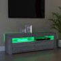 TV stand with LED lights in Sonoma gray color, 120x35x40 cm. by vidaXL, TV Furniture - Ref: Foro24-815688, Price: 80,78 €, Di...