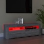 TV stand with LED lights in Sonoma gray color, 120x35x40 cm. by vidaXL, TV Furniture - Ref: Foro24-815688, Price: 80,78 €, Di...