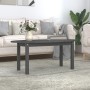 Mesa de centro de madera maciza de pino gris 110x55x45 cm de vidaXL, Mesas de centro - Ref: Foro24-822344, Precio: 69,28 €, D...