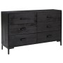 Aparador de madera maciza de pino negro 110x35x70 cm de vidaXL, Aparadores - Ref: Foro24-349922, Precio: 293,03 €, Descuento: %