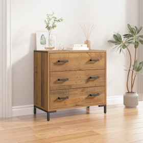 Solid pine wood chest of drawers 75x35x70 cm by vidaXL, Drawers - Ref: Foro24-349925, Price: 220,66 €, Discount: %