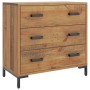 Cómoda de madera maciza de pino 75x35x70 cm de vidaXL, Cajoneras - Ref: Foro24-349925, Precio: 211,69 €, Descuento: %