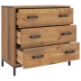 Cómoda de madera maciza de pino 75x35x70 cm de vidaXL, Cajoneras - Ref: Foro24-349925, Precio: 211,69 €, Descuento: %