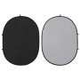 Oval photography studio background 2 in 1 black gray 200x150 cm by vidaXL, Money - Ref: Foro24-190249, Price: 50,18 €, Discou...