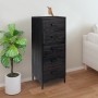 Solid black pine wood dresser 42x35x110 cm by vidaXL, Drawers - Ref: Foro24-349928, Price: 203,70 €, Discount: %