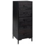 Cómoda de madera maciza de pino negro 42x35x110 cm de vidaXL, Cajoneras - Ref: Foro24-349928, Precio: 203,70 €, Descuento: %