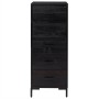 Cómoda de madera maciza de pino negro 42x35x110 cm de vidaXL, Cajoneras - Ref: Foro24-349928, Precio: 203,70 €, Descuento: %