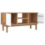 OTTA TV-Schrank aus massivem Kiefernholz weiß braun 113,5x43x57 cm von vidaXL, TV-Möbel - Ref: Foro24-348596, Preis: 84,99 €,...