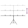 Schwarzer T-förmiger Hintergrundträger 201x60x(70-200) cm von vidaXL, Studiomontagen - Ref: Foro24-190253, Preis: 27,29 €, Ra...