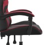 Drehbarer Gaming-Stuhl aus schwarzem und weinrotem Kunstleder von vidaXL, Gaming-Stühle - Ref: Foro24-349550, Preis: 111,70 €...