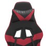 Silla gaming giratoria cuero sintético negro y rojo vino tinto de vidaXL, Sillones para videojuegos - Ref: Foro24-349550, Pre...