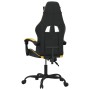 Drehbarer Gaming-Stuhl aus schwarzem und goldenem Kunstleder von vidaXL, Gaming-Stühle - Ref: Foro24-349593, Preis: 114,15 €,...