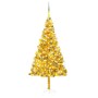 Beleuchteter Weihnachtsbaum mit Lichtern und Kugeln gold 210 cm von vidaXL, Weihnachtsbäume - Ref: Foro24-3077692, Preis: 90,...