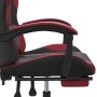 Drehbarer Gaming-Stuhl und Fußstütze aus Kunstleder von vidaXL, Gaming-Stühle - Ref: Foro24-349586, Preis: 127,74 €, Rabatt: %