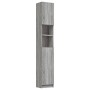 Armario de baño madera contrachapada gris Sonoma 32x25,5x190 cm de vidaXL, Muebles de baño - Ref: Foro24-815538, Precio: 84,0...