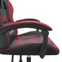 Drehbarer Gaming-Stuhl aus schwarzem und weinrotem Kunstleder von vidaXL, Gaming-Stühle - Ref: Foro24-349598, Preis: 113,10 €...