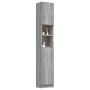 Armario de baño madera contrachapada gris Sonoma 32x25,5x190 cm de vidaXL, Muebles de baño - Ref: Foro24-815538, Precio: 85,9...