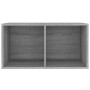 Gray plywood vinyl record box 71x34x36cm by vidaXL, CD and DVD storage - Ref: Foro24-815253, Price: 52,31 €, Discount: %