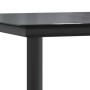 Mesa comedor jardín acero y vidrio templado negro 160x80x74 cm de vidaXL, Mesas de jardín - Ref: Foro24-319283, Precio: 211,9...