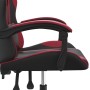 Drehbarer Gaming-Stuhl aus schwarzem und weinrotem Kunstleder von vidaXL, Gaming-Stühle - Ref: Foro24-349574, Preis: 122,99 €...