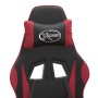 Silla gaming giratoria cuero sintético negro y rojo vino tinto de vidaXL, Sillones para videojuegos - Ref: Foro24-349574, Pre...