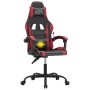 Drehbarer Gaming-Stuhl aus schwarzem und weinrotem Kunstleder von vidaXL, Gaming-Stühle - Ref: Foro24-349574, Preis: 122,99 €...