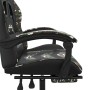 Silla gaming giratoria y reposapiés cuero sintético de vidaXL, Sillones para videojuegos - Ref: Foro24-349614, Precio: 135,98...